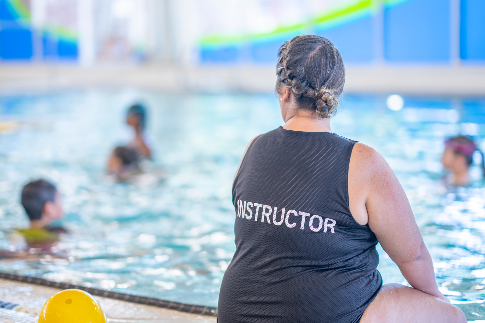 Swimming Instructor Overseeing